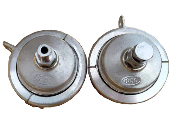 Silvery White 304# Stainless Steel Plastic Pipe Seal End Caps for Precision Casting within Meet Standard ISO1167