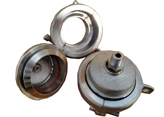 Silvery White 304# Stainless Steel Plastic Pipe Seal End Caps for Precision Casting within Meet Standard ISO1167
