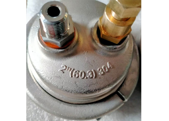 2 Inch 60.3mm Stainless Steel End Caps For PVC PP Tube Hydrostatic Pressure
