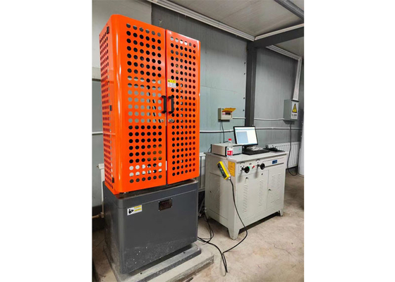 Hydraulic Universal Testing Machine Traction for the Reinforcing Bars and Compression for the Cubic Concrete Specimens