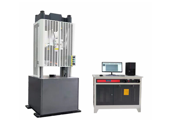 Microcomputer control electrohydraulic servo-hydraulic universal testing machine for steel for prestressing of concrete