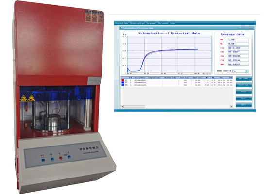 ASTM D5289 Computer Control Rubber Vulcanization Measuring Instrument Vulcanization Using Rotorless Curemeters